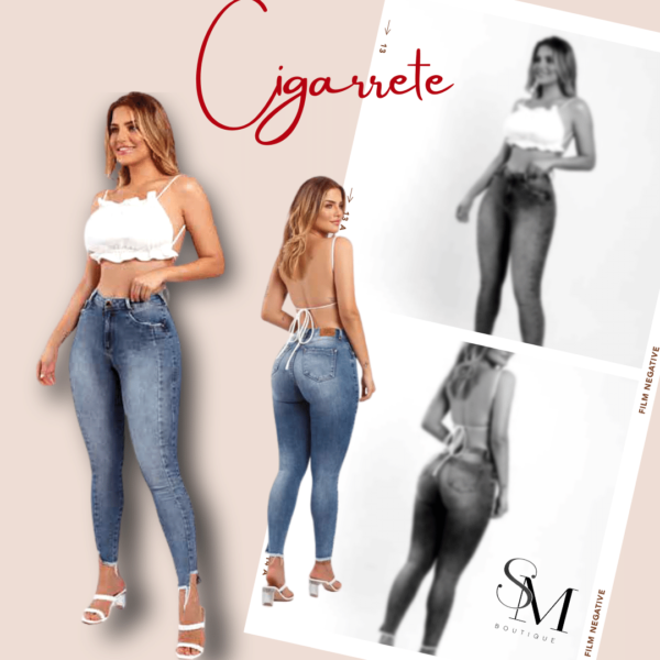 Calça Jeans Fem. Cigarrete